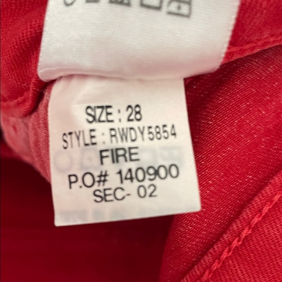 Joe's Jeans Red Skinny Jeans - Picture 7 of 7